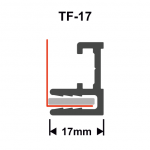 Textilspannrahmen Profil TF17