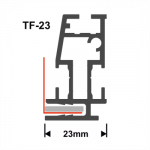 Textilspannrahmen Profil TF23